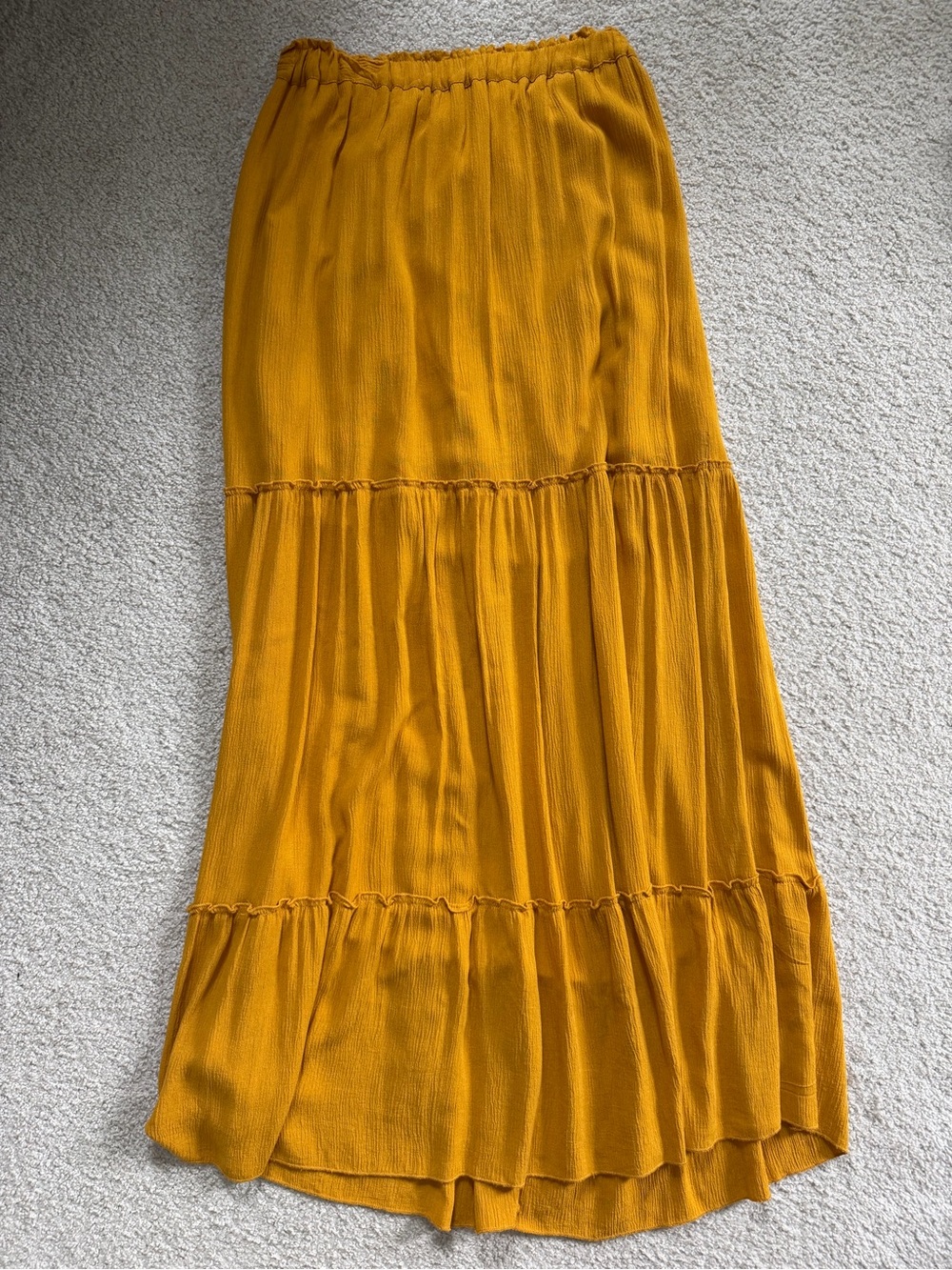 Zara Mustard Maxi Skirt